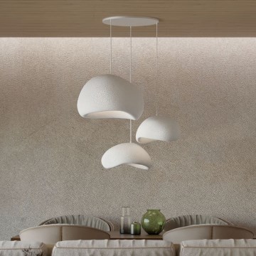 Brilagi - luster na sajli WABI SABI 3xE27/40W/230V promjer 76 cm bijela