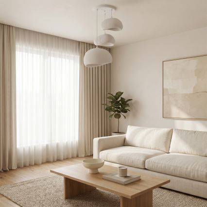 Brilagi - luster na sajli WABI SABI 3xE27/40W/230V promjer 76 cm bijela