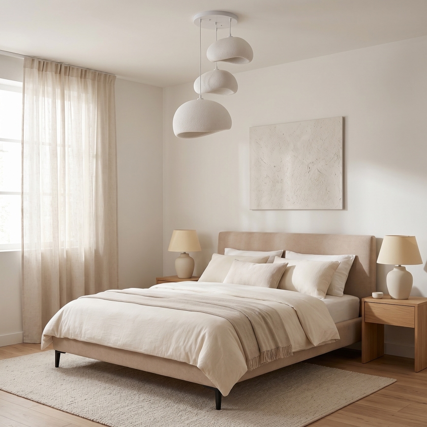 Brilagi - luster na sajli WABI SABI 3xE27/40W/230V promjer 76 cm bijela