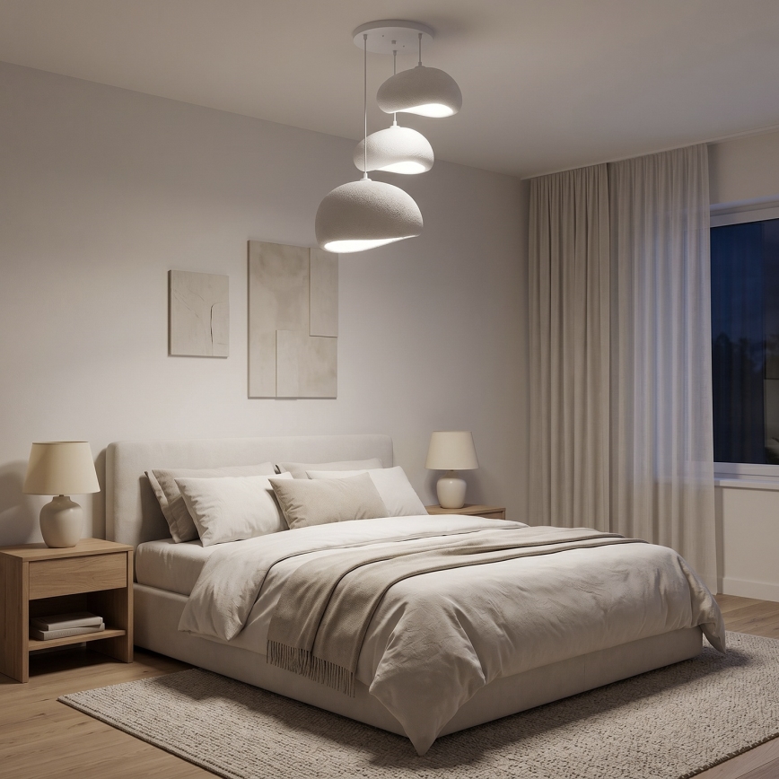 Brilagi - luster na sajli WABI SABI 3xE27/40W/230V promjer 76 cm bijela