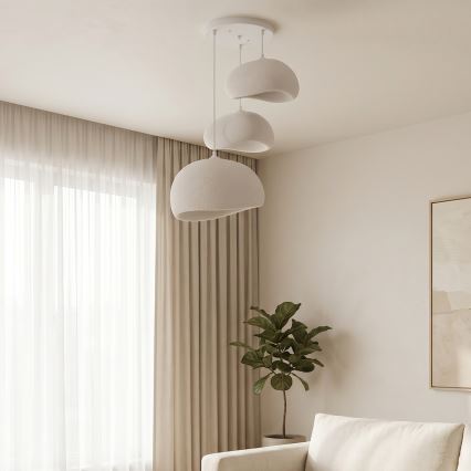Brilagi - luster na sajli WABI SABI 3xE27/40W/230V promjer 76 cm bijela