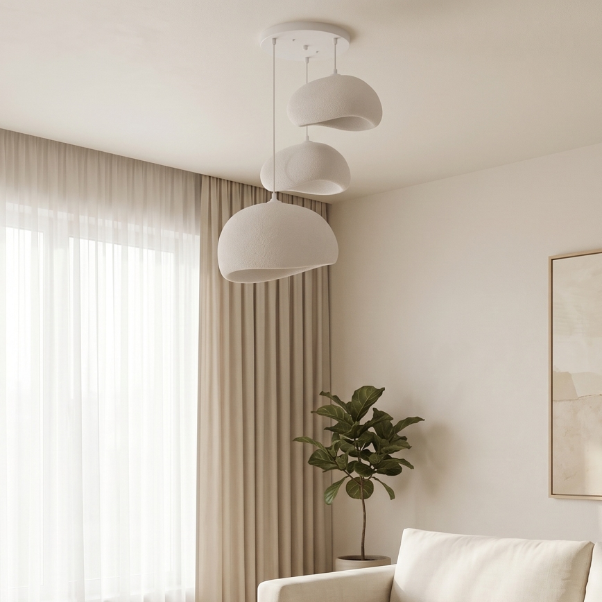 Brilagi - luster na sajli WABI SABI 3xE27/40W/230V promjer 76 cm bijela