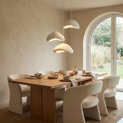 Brilagi - Luster na sajli WABI SABI 3xE27/40W/230V promjer 82 cm bijela