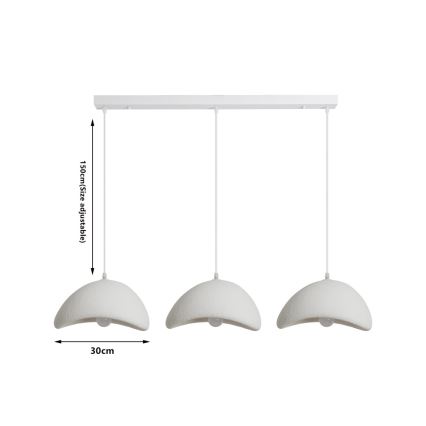 BRILAGI - Luster na sajli WABI SABI 3xE27/60W/230V bijela