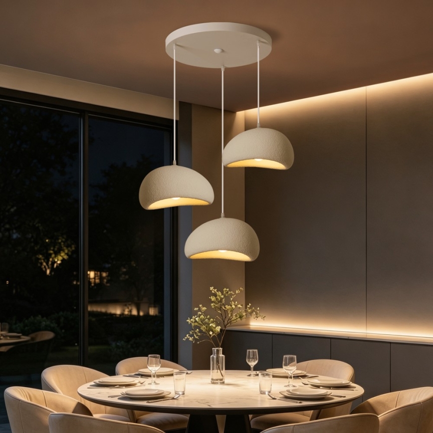 BRILAGI - Luster na sajli WABI SABI 3xE27/60W/230V bijela