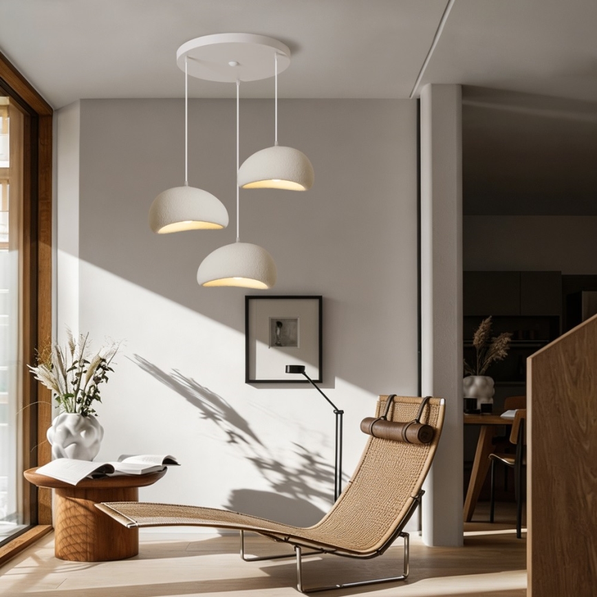 BRILAGI - Luster na sajli WABI SABI 3xE27/60W/230V bijela