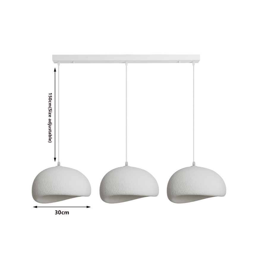 BRILAGI - Luster na sajli WABI SABI 3xE27/60W/230V bijela
