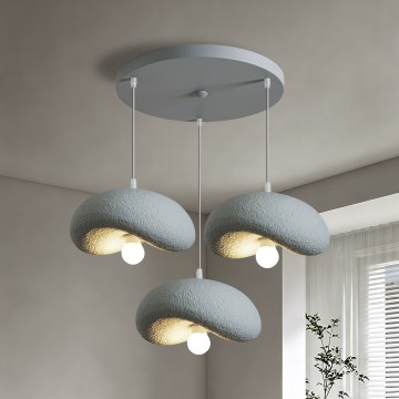 BRILAGI - Luster na sajli WABI SABI 3xE27/60W/230V siva