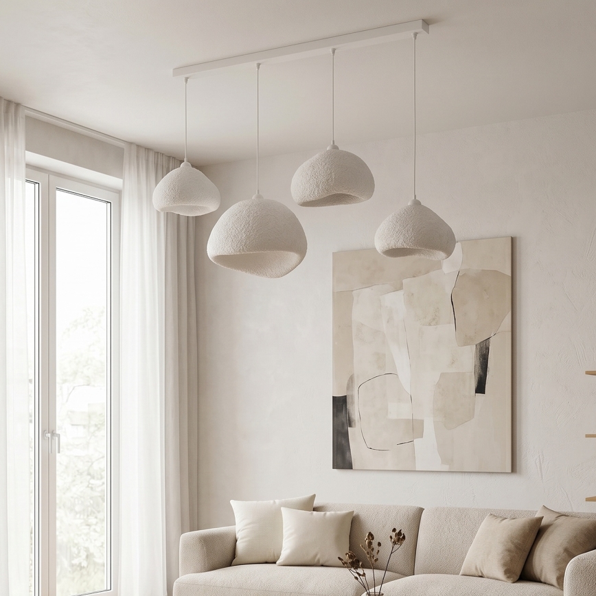 Brilagi - Luster na sajli WABI SABI 4xE27/40W/230V bijela