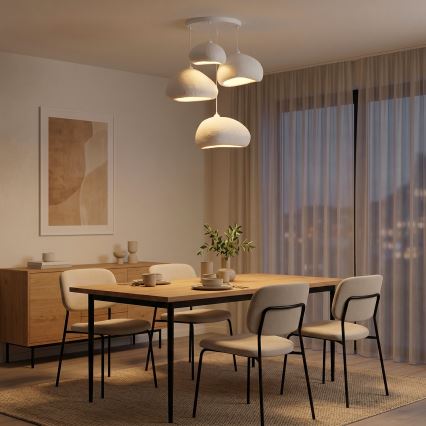 Brilagi - Luster na sajli WABI SABI 4xE27/40W/230V promjer 95 cm bijela