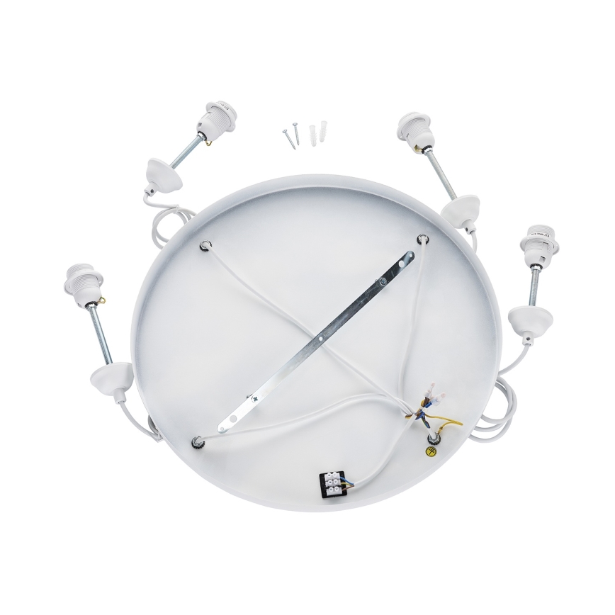 Brilagi - Luster na sajli WABI SABI 4xE27/40W/230V promjer 95 cm bijela