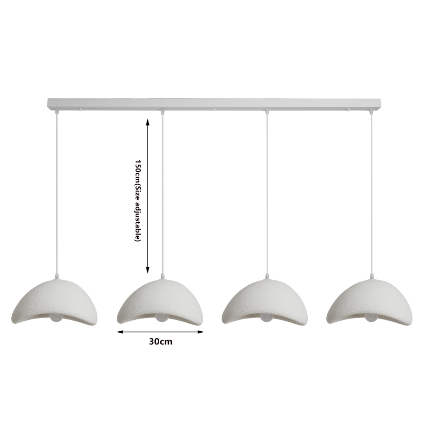 BRILAGI - Luster na sajli WABI SABI 4xE27/60W/230V bijela