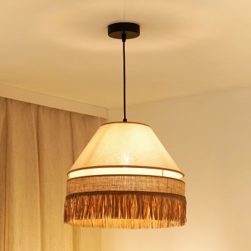 Brilagi - Luster na sajli WINNETOU AVIGNION 1xE27/15W/230V pr. 35 cm smeđa/krem
