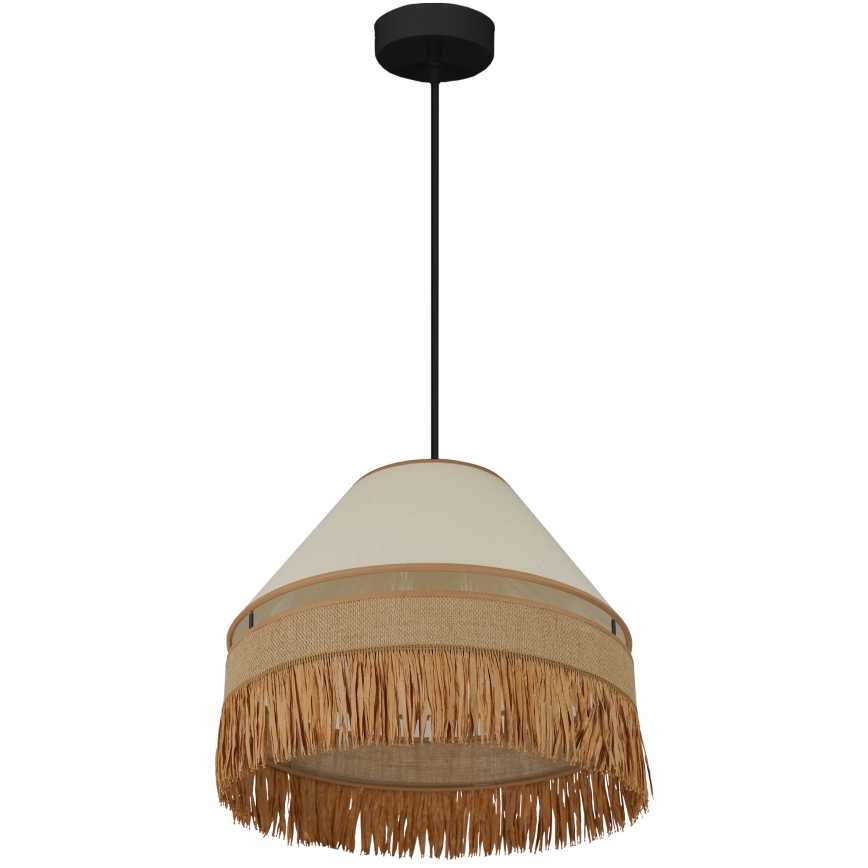 Brilagi - Luster na sajli WINNETOU AVIGNION 1xE27/15W/230V pr. 35 cm smeđa/krem