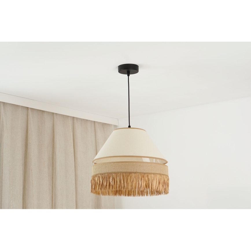 Brilagi - Luster na sajli WINNETOU AVIGNION 1xE27/15W/230V pr. 35 cm smeđa/krem