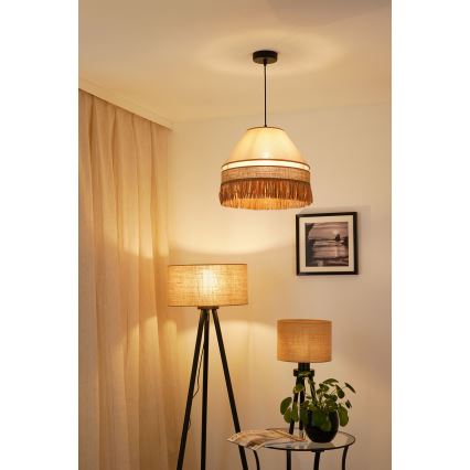Brilagi - Luster na sajli WINNETOU AVIGNION 1xE27/15W/230V pr. 35 cm smeđa/krem