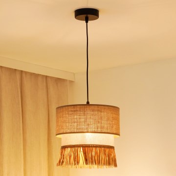 Brilagi - Luster na sajli WINNETOU BOHO 1xE27/15W/230V pr. 25 cm smeđa/krem