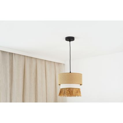 Brilagi - Luster na sajli WINNETOU BOHO 1xE27/15W/230V pr. 25 cm smeđa/krem