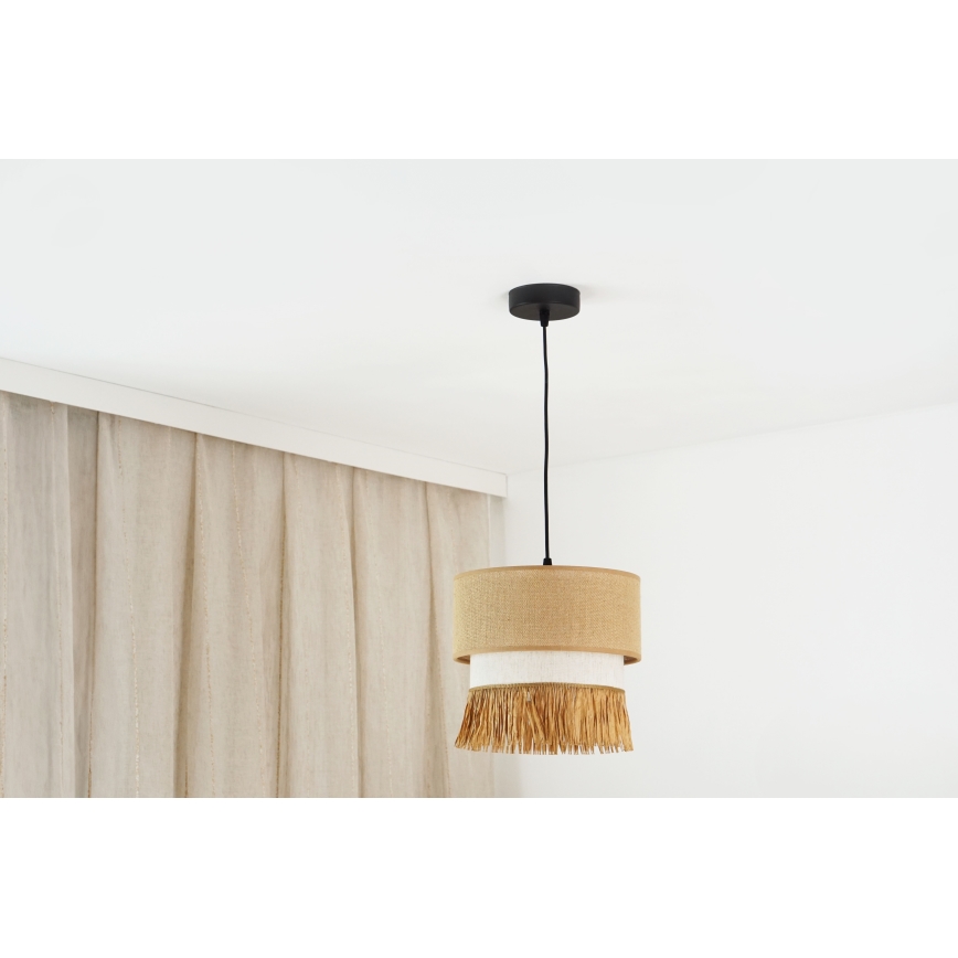 Brilagi - Luster na sajli WINNETOU BOHO 1xE27/15W/230V pr. 25 cm smeđa/krem