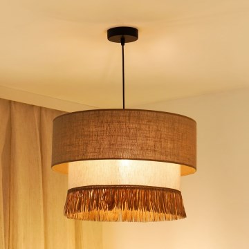 Brilagi - Luster na sajli WINNETOU BOHO 1xE27/15W/230V pr. 45 cm smeđa/krem