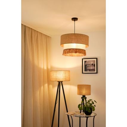 Brilagi - Luster na sajli WINNETOU BOHO 1xE27/15W/230V pr. 45 cm smeđa/krem