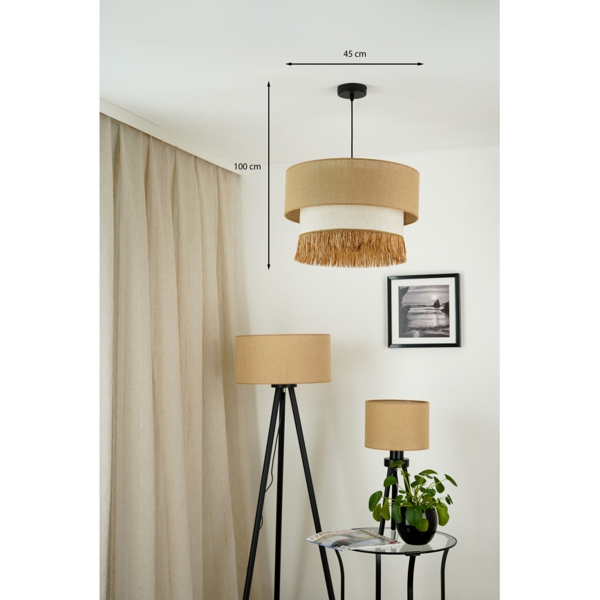 Brilagi - Luster na sajli WINNETOU BOHO 1xE27/15W/230V pr. 45 cm smeđa/krem