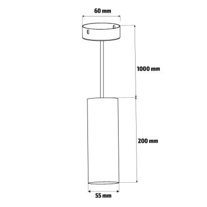 Brilagi - Luster na sajli za kupaonicu SELE AQUA 1xGU10/30W/230V IP44 crna
