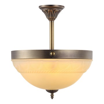 Brilagi - Luster na šipci DAHLIA 3xE27/40W/230V promjer 37 cm mesing