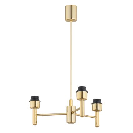 Brilagi - Luster na šipci MONTE 3xE27/60W/230V crna/zlatna