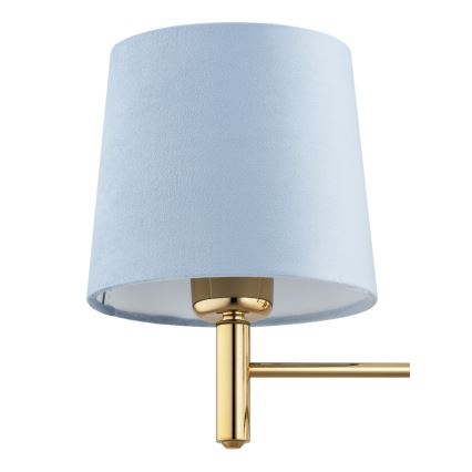 Brilagi - Luster na šipci MONTE 3xE27/60W/230V plava/zlatna