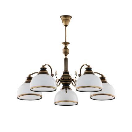BRILAGI - Luster na šipci TAURUS 5xE27/15W/230V Ø 70 cm brončani