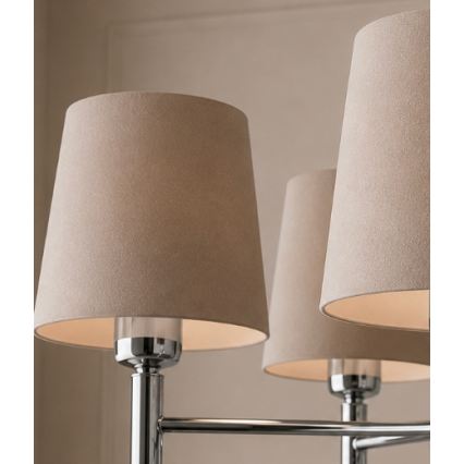 Brilagi - Luster na stalku MONTE 5xE27/60W/230V bež/sjajni krom