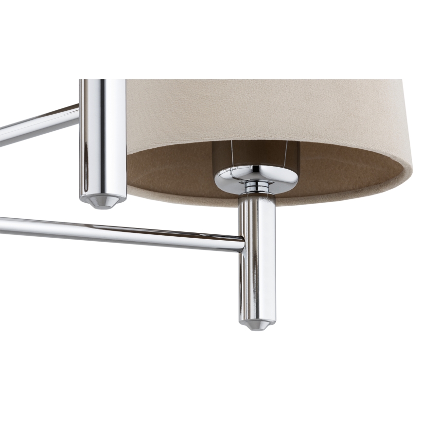 Brilagi - Luster na stalku MONTE 5xE27/60W/230V bež/sjajni krom