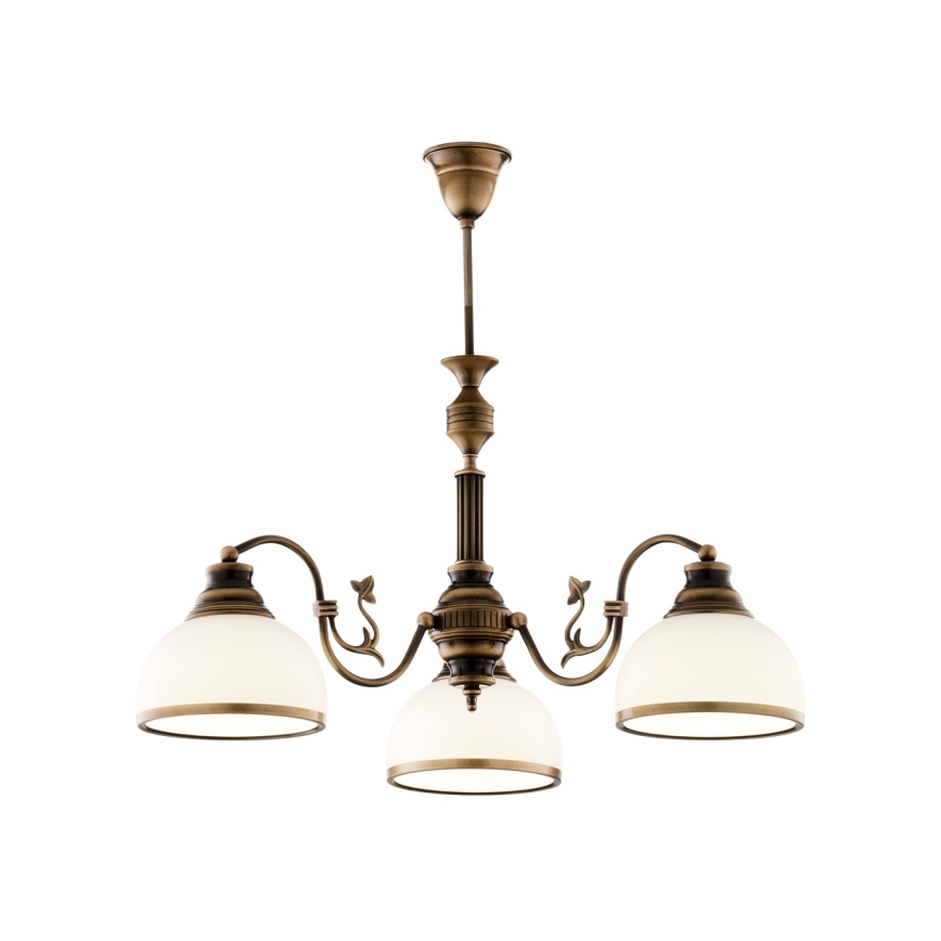 BRILAGI - Luster na štangu TAURUS 3xE27/15W/230V Ø 70 cm bronza