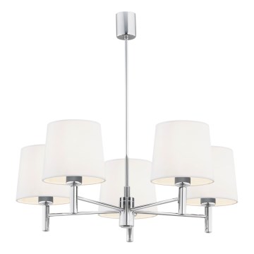 Brilagi - Luster na štapu MONTE 5xE27/15W/230V krem/sjajni krom