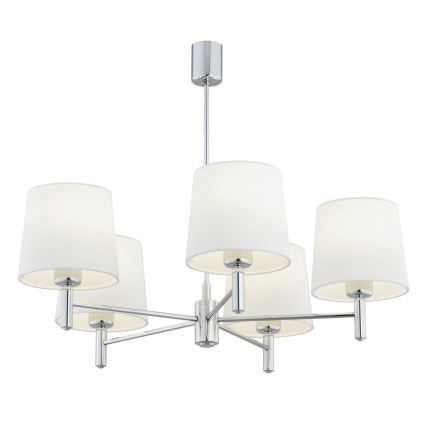 Brilagi - Luster na štapu MONTE 5xE27/60W/230V krem/sjajni krom
