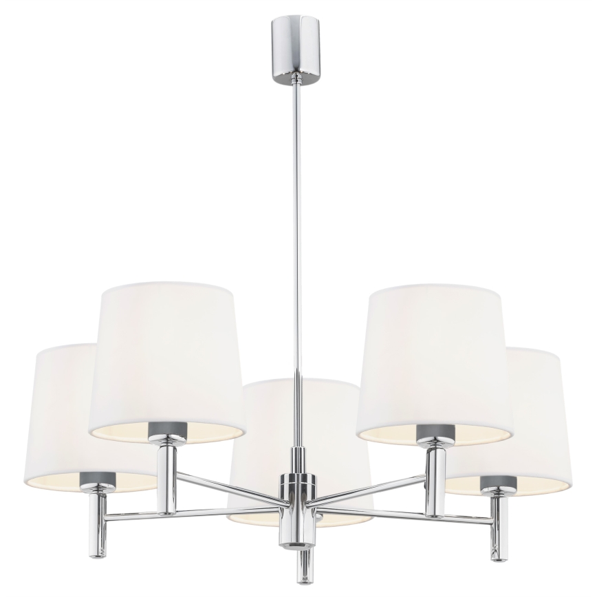 Brilagi - Luster na štapu MONTE 5xE27/60W/230V krem/sjajni krom