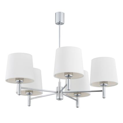 Brilagi - Luster na štapu MONTE 5xE27/60W/230V krem/sjajni krom