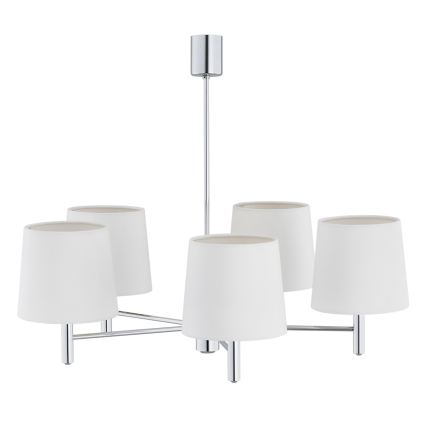 Brilagi - Luster na štapu MONTE 5xE27/60W/230V krem/sjajni krom