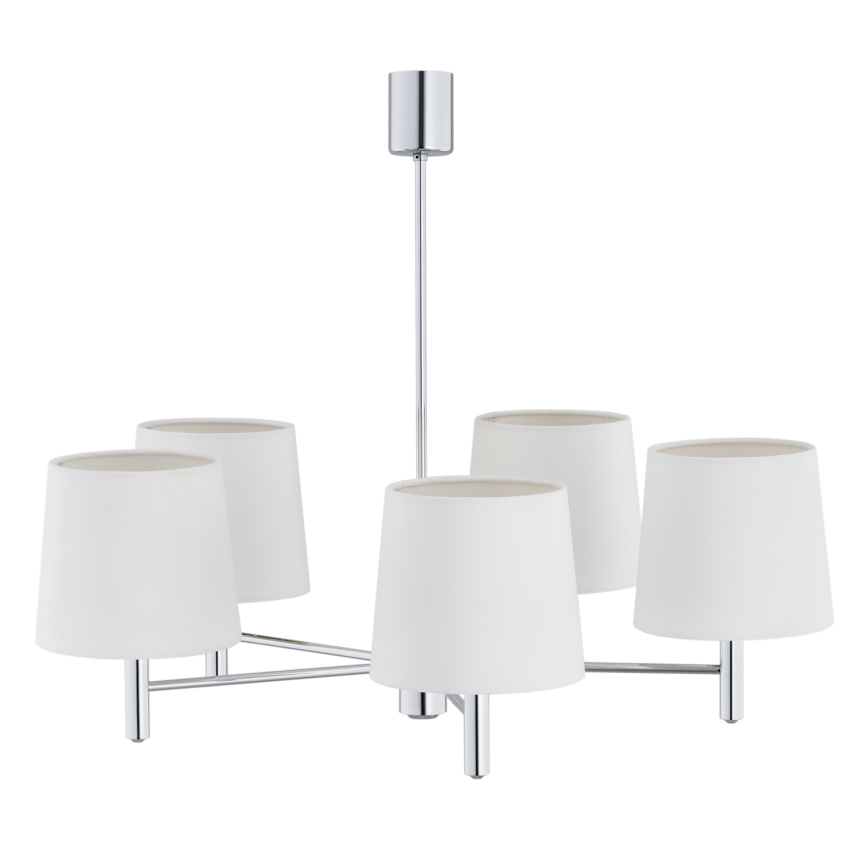 Brilagi - Luster na štapu MONTE 5xE27/60W/230V krem/sjajni krom