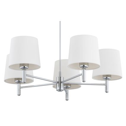 Brilagi - Luster na štapu MONTE 5xE27/60W/230V krem/sjajni krom