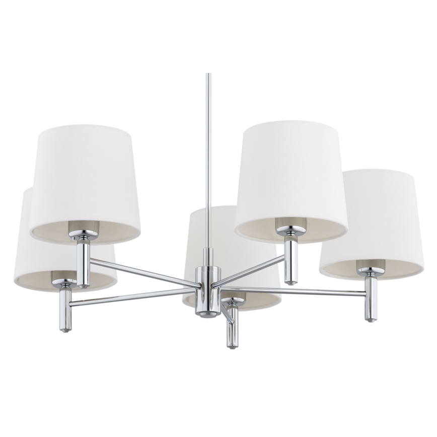 Brilagi - Luster na štapu MONTE 5xE27/60W/230V krem/sjajni krom