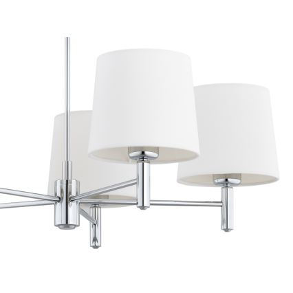 Brilagi - Luster na štapu MONTE 5xE27/60W/230V krem/sjajni krom