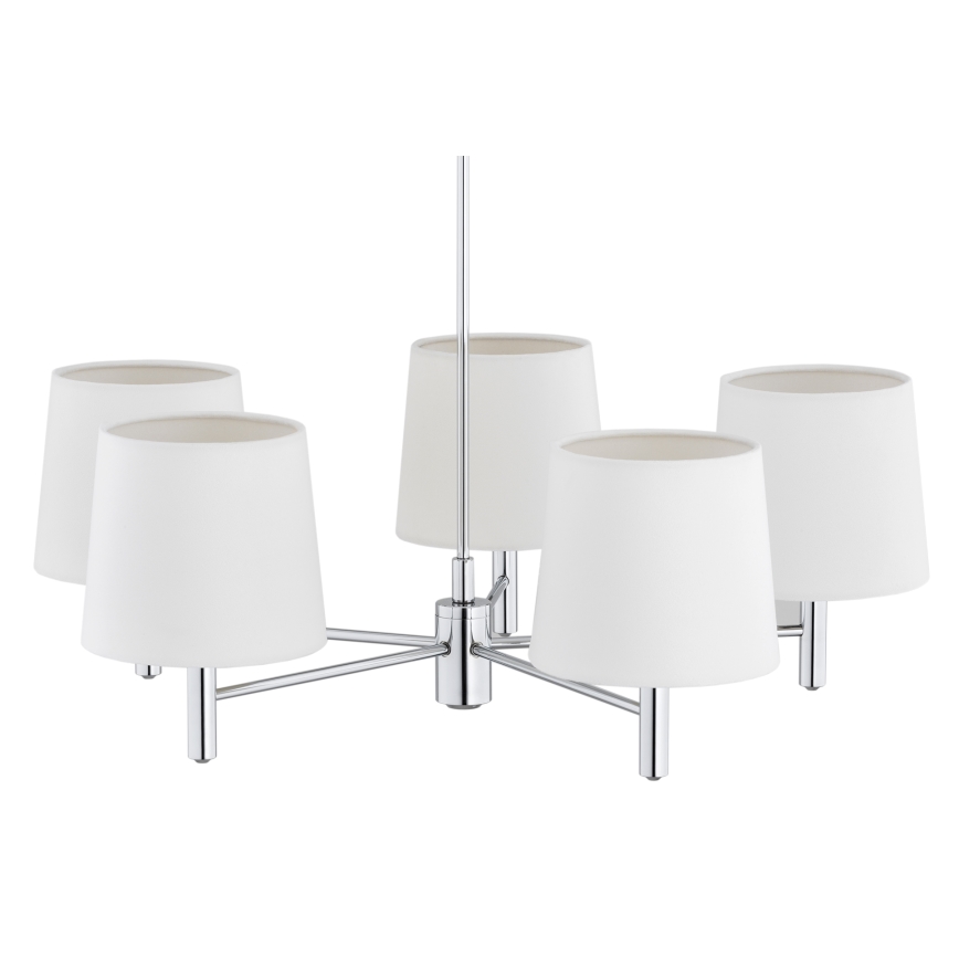 Brilagi - Luster na štapu MONTE 5xE27/60W/230V krem/sjajni krom