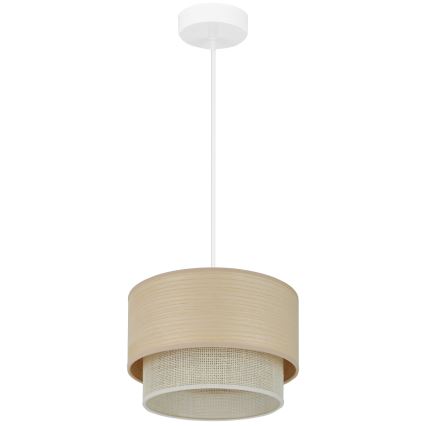 Brilagi - Luster na užetu ARIZONA BOHO 1xE27/15W/230V promjer 25 cm bež/bijela