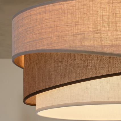 Brilagi - Luster na užetu ARROW 1xE27/60W/230V Ø 45 cm bež/smeđa/bijela
