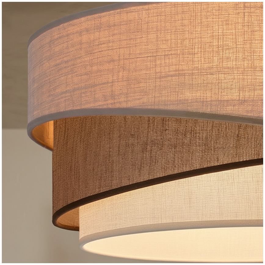 Brilagi - Luster na užetu ARROW 1xE27/60W/230V Ø 45 cm bež/smeđa/bijela