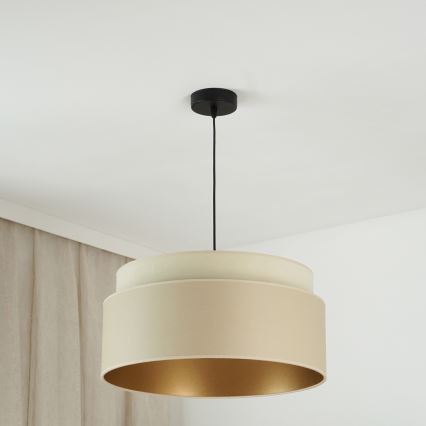 Brilagi - Luster na užetu OREGON VEGE 1xE27/15W/230V promjer 45 cm bež