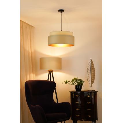 Brilagi - Luster na užetu OREGON VEGE 1xE27/15W/230V promjer 45 cm bež