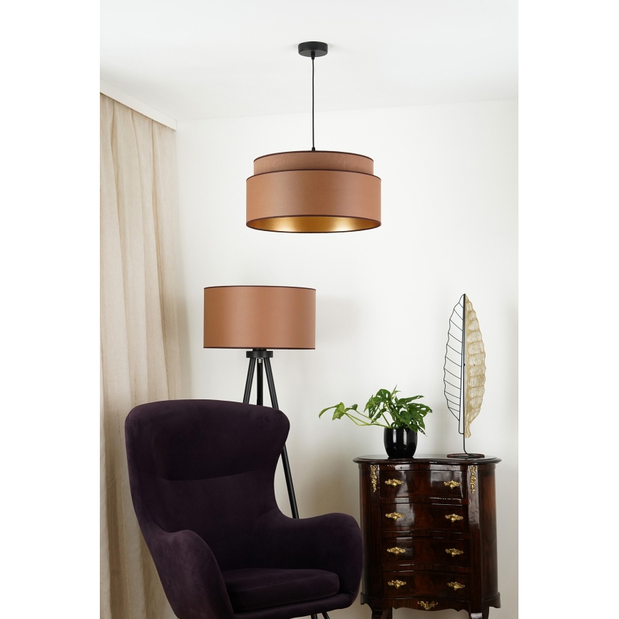 Brilagi - Luster na užetu OREGON VEGE 1xE27/15W/230V promjer 45 cm smeđa